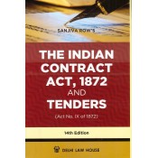 Sanjiva Row's The Indian Contract Act, 1872 and Tenders [HB] by Delhi Law House